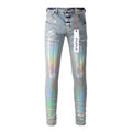 Men's Purple Jeans 9005