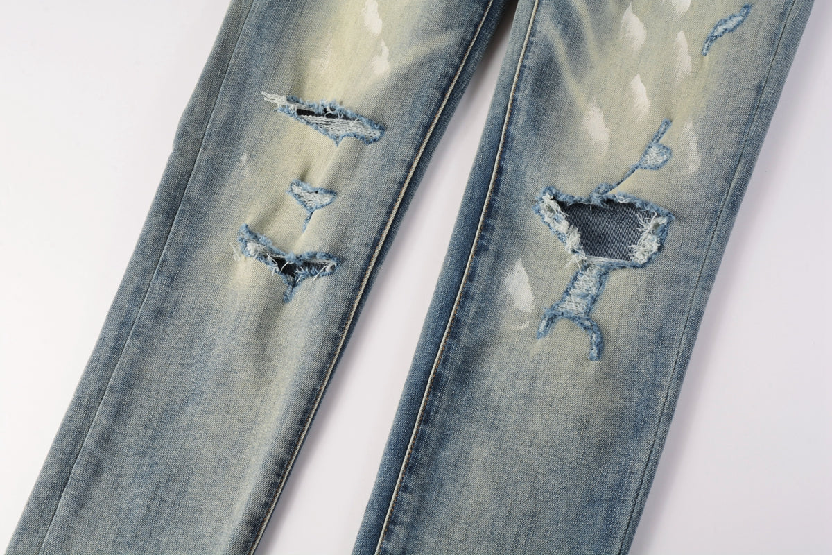 Men's Purple Jeans 9037