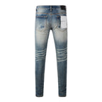 Men's Purple Jeans 9055