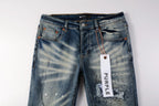 Men's Purple Jeans 9025